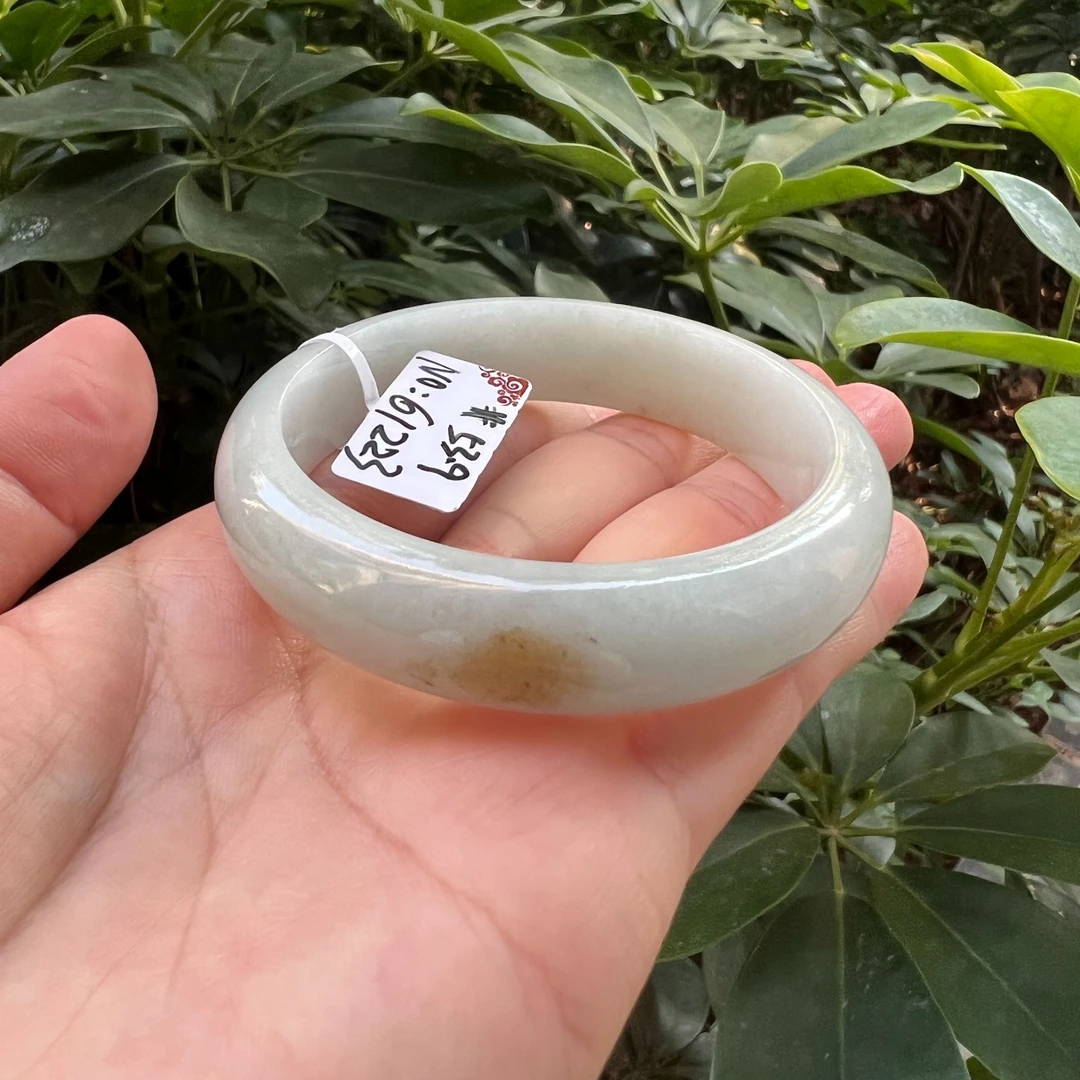 天然A货翡翠手镯编号61223圈口54