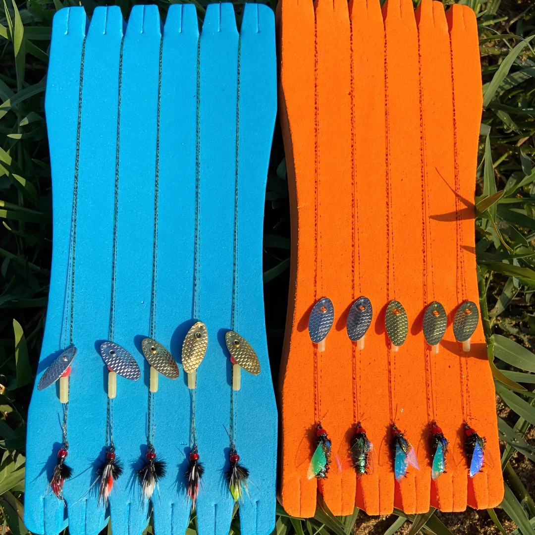 路亚飞蝇钩线组仿真飞蝇溪流路亚微物白条马口精选优质飞蝇钩假饵