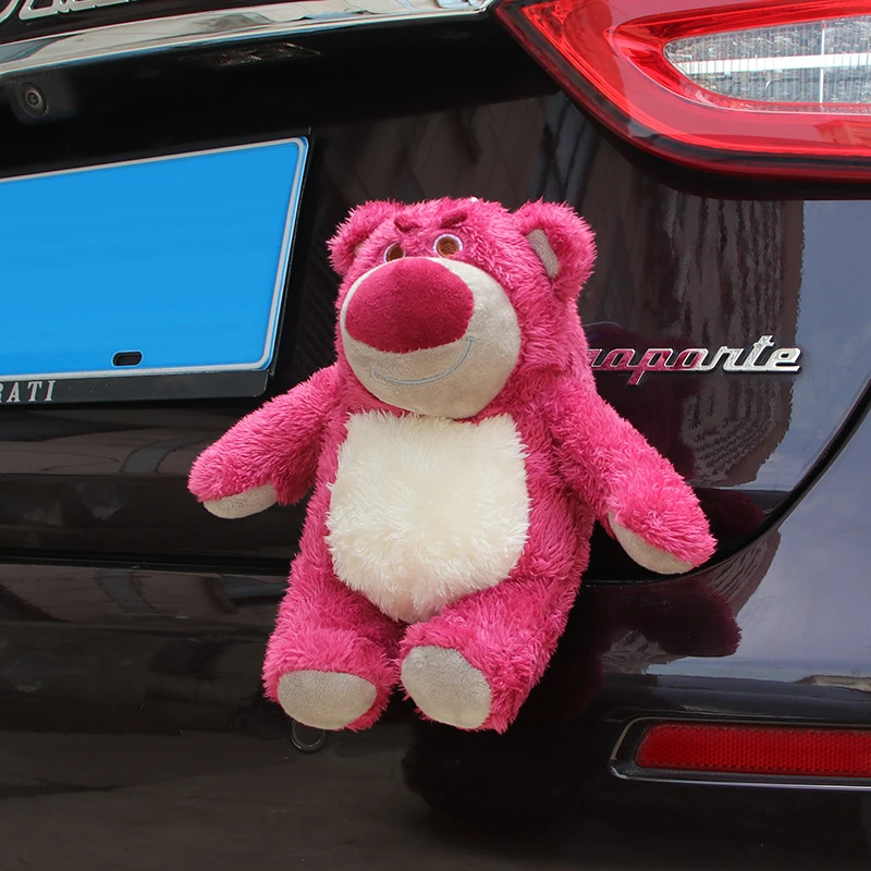 草莓熊车尾挂件车外后备箱公仔摩托车屁股玩偶汽车用品车载装饰品