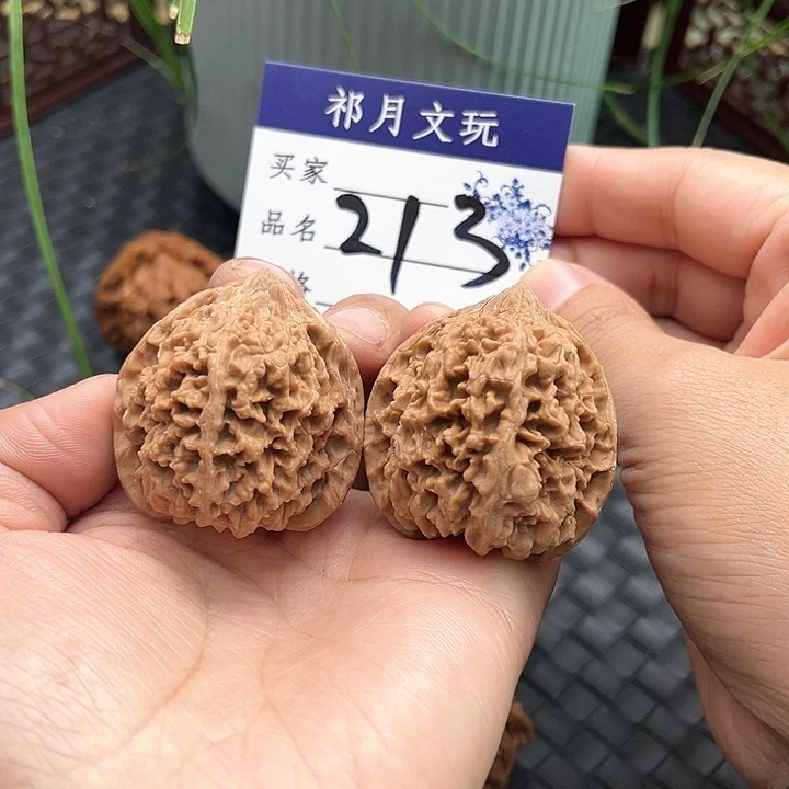 文玩核桃把件满天星38全品
