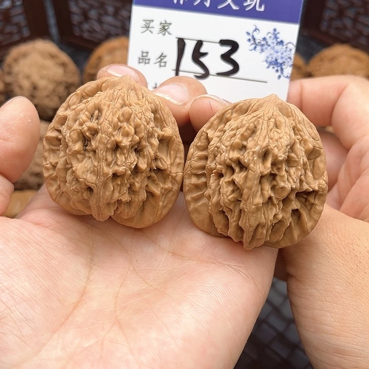 文玩核桃把件一代麦穗虎头40全品头货