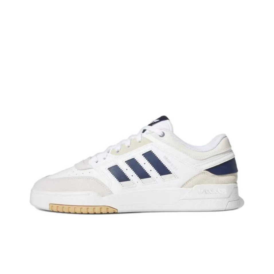 adidas阿迪达斯Drop Step Low低帮男女同款舒适白色休闲鞋HQ7133