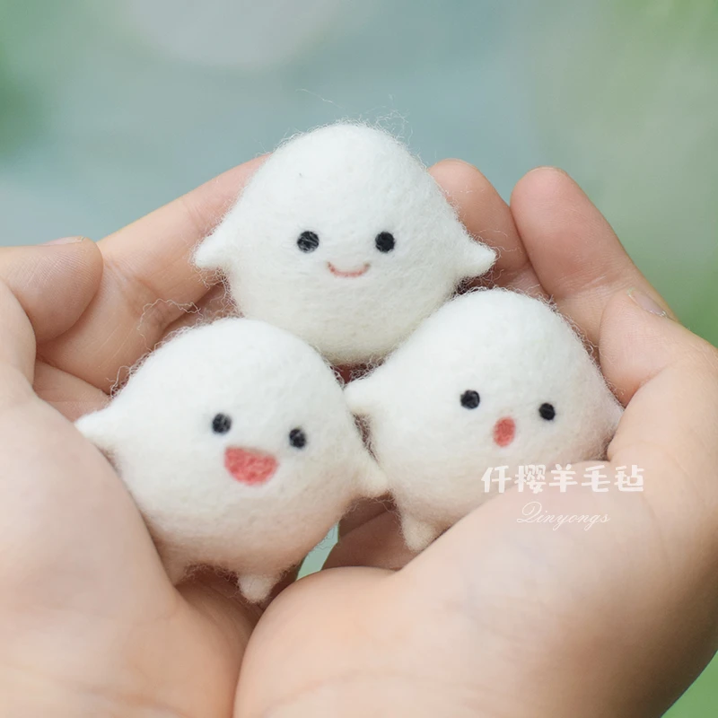 你想活出怎样的人生周边哇啦哇啦羊毛毡戳戳乐手工diy材料包挂件