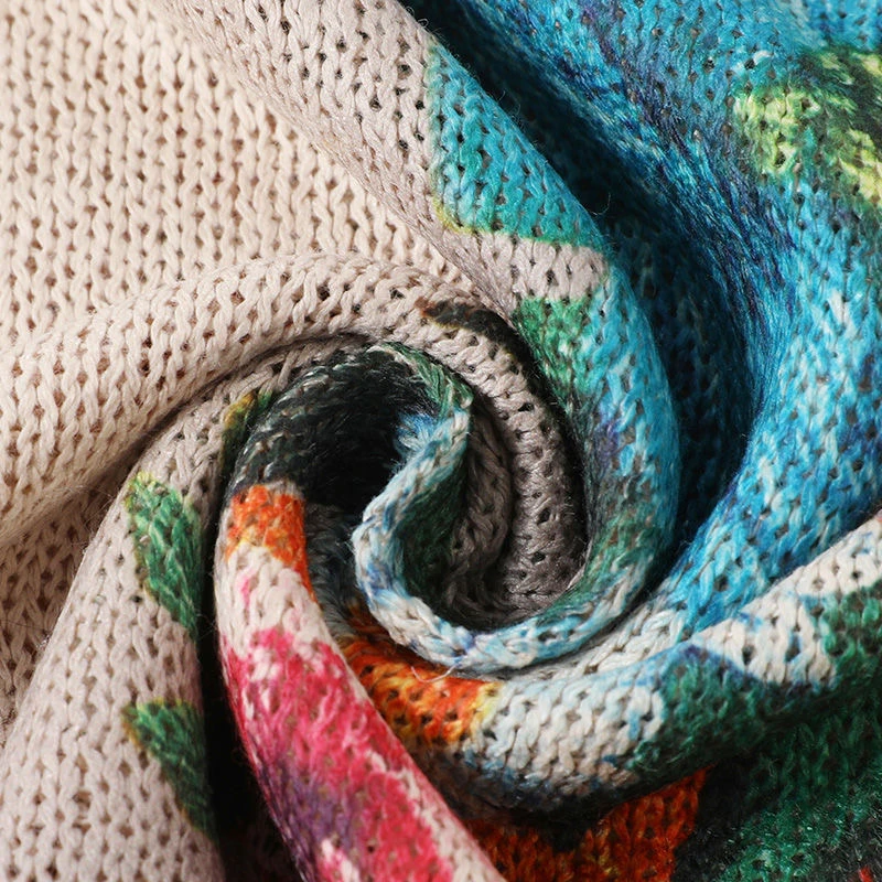 孤品，新品，特价，不接售后。针织印花宽松冬季套头秋冬保暖加厚复古