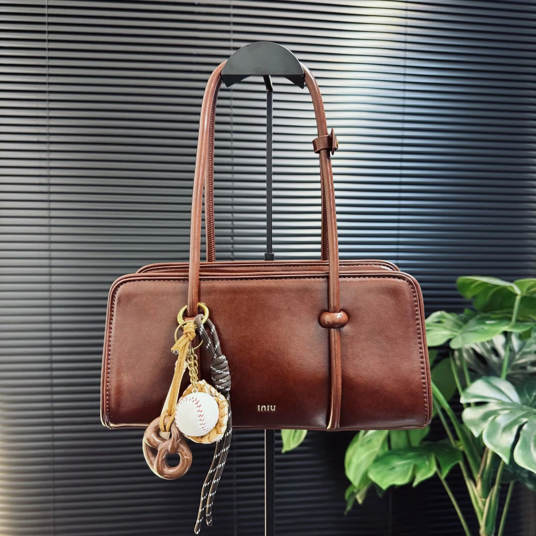 [ 复古系!小众设计款咖啡色饼干包]