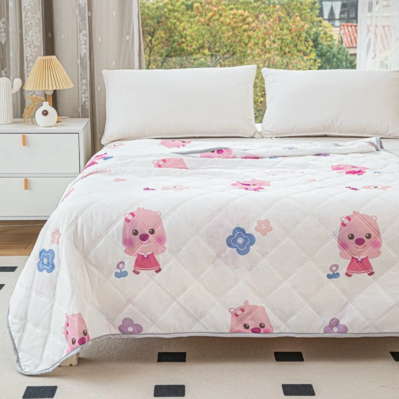 【仁哲特惠】夏季夏天印花夏被学生儿童成人夏季单被可水机洗