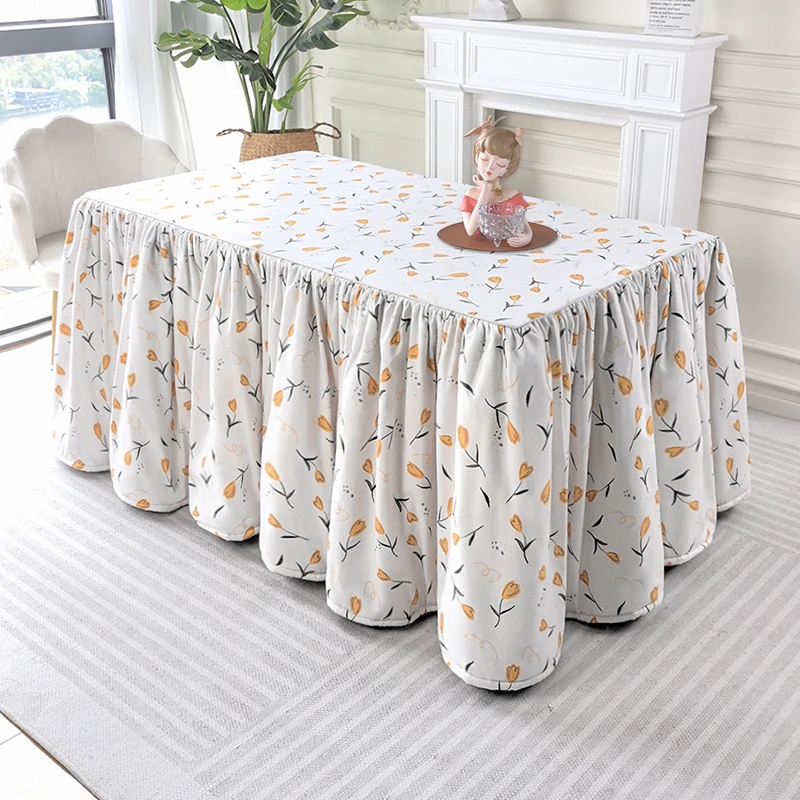 电烤炉烤火桌子罩套冬季新款烤火罩加绒加厚取暖茶几麻将机桌罩套