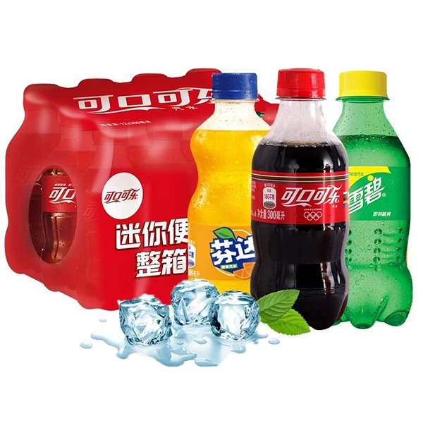 可乐300ml瓶迷你零度可乐小瓶装碳酸饮料整箱夏日清凉便携装