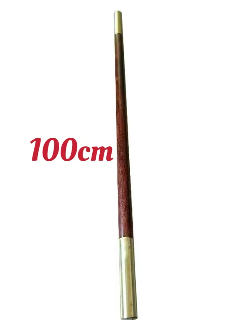 中华武术犀牛角紫檀健身棍，全长100cm