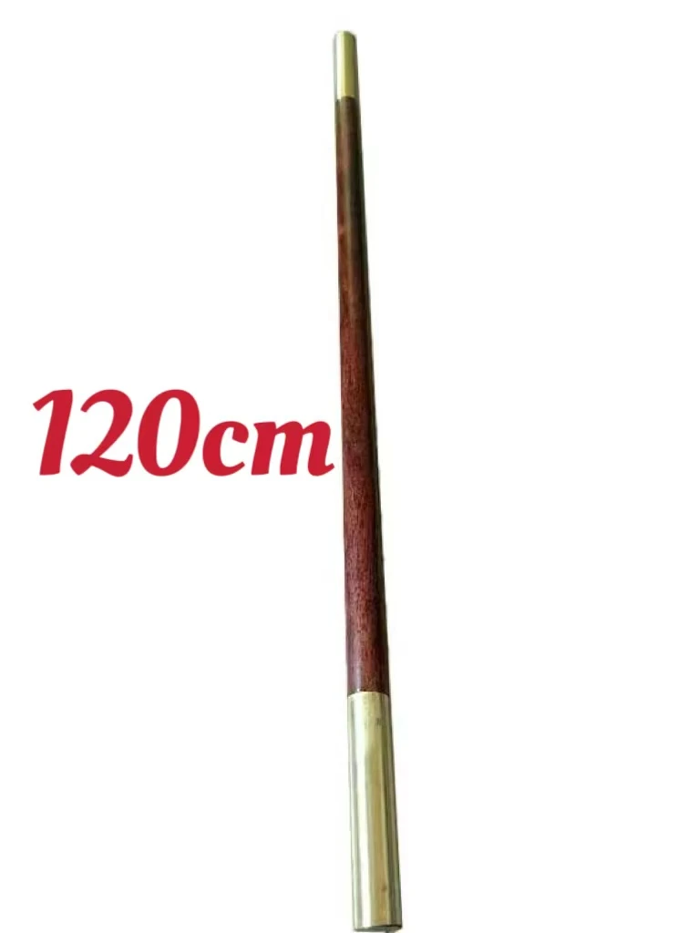 中华武术犀牛角紫檀健身棍，全长120cm