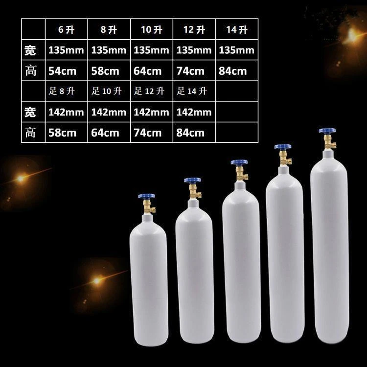 全钢无缝便捷式提手6L8L10L12L4L厂标氧气罐小瓶汽瓶小氩气瓶3