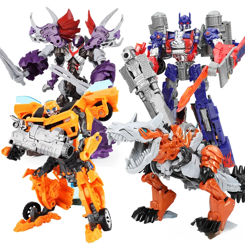 变形玩具模型钢索机器人大黄蜂恐龙儿童合金擎天神柱新款金刚帅气