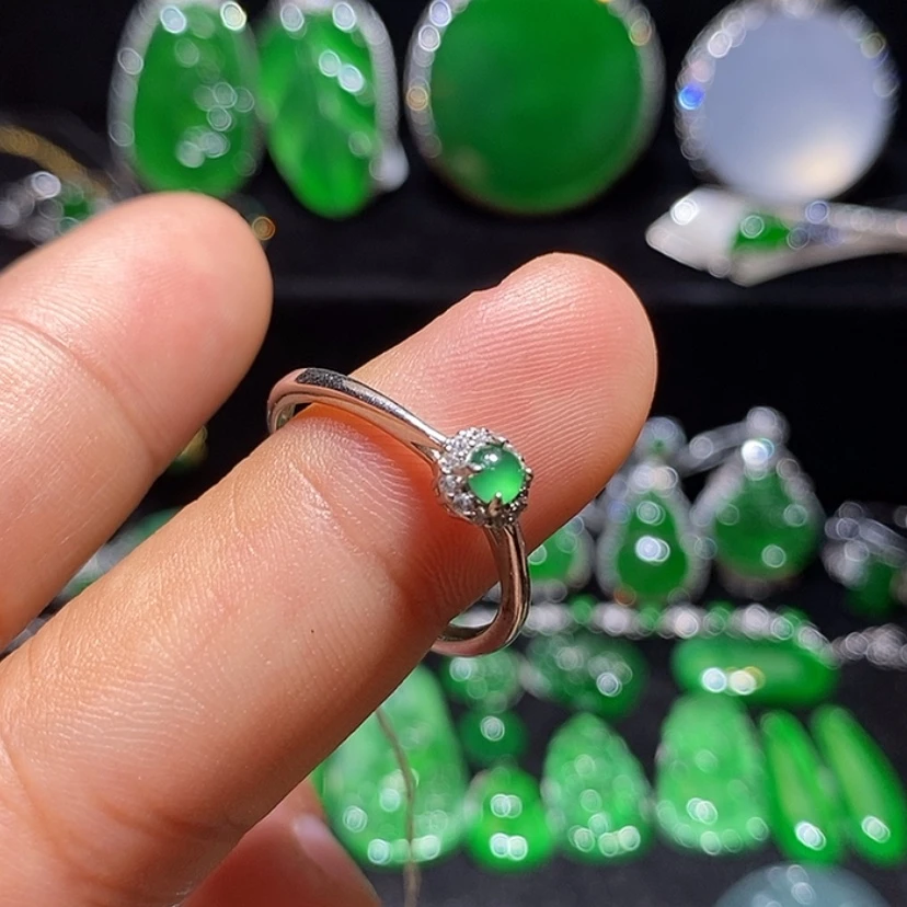 【闪购商品】翡翠翡翠银S925镶嵌