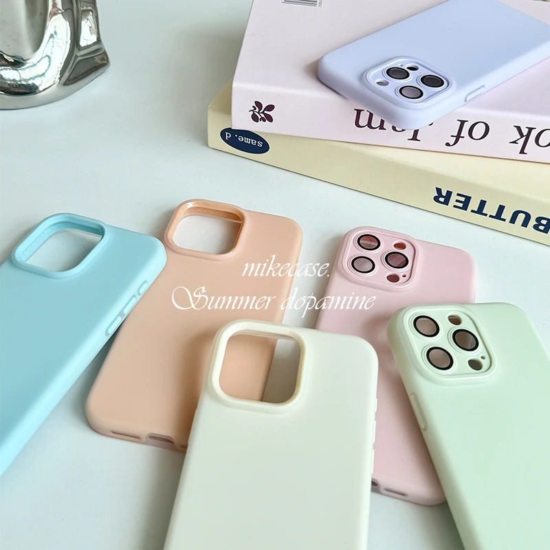 觅壳mike新款多巴胺果冻液态硅胶手机壳适用iPhone15苹果14pro 13