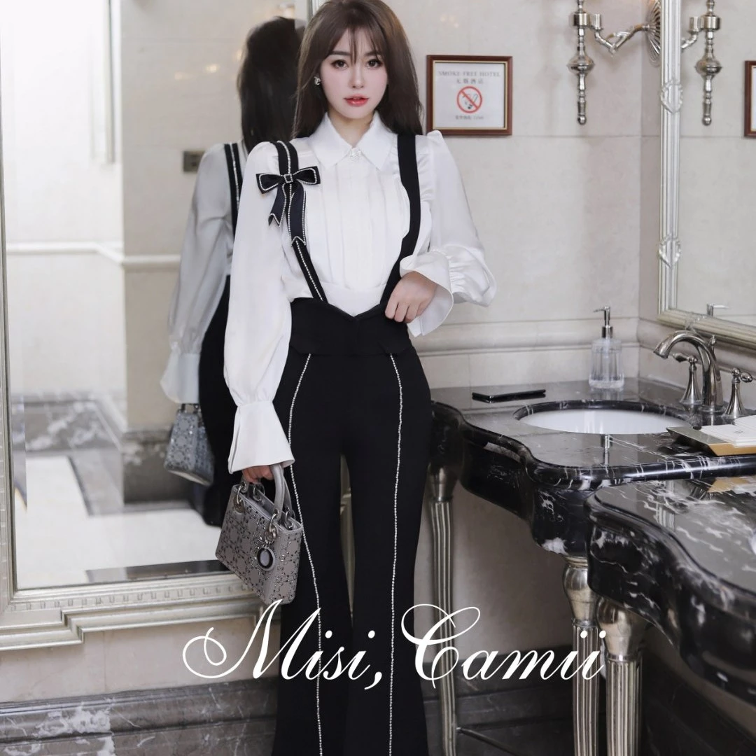 Misi,CamiiMisiCamii夏季新品薄款西装裤阔腿裤休闲长裤气质女