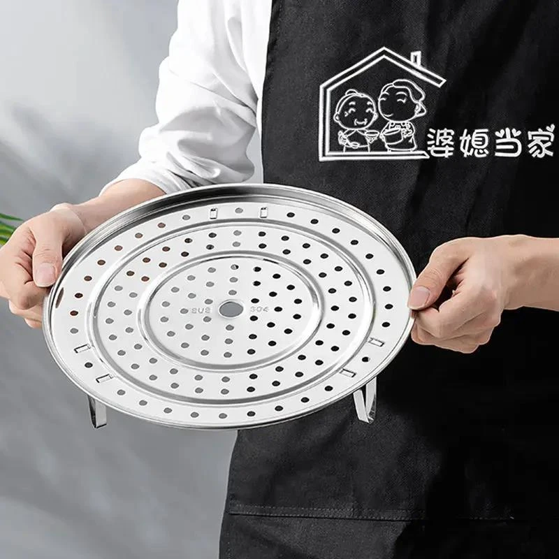 不锈钢蒸笼蒸蛋加厚隔水蒸屉蒸架蒸锅篦子蒸鸡蛋蒸格蒸面包馒头