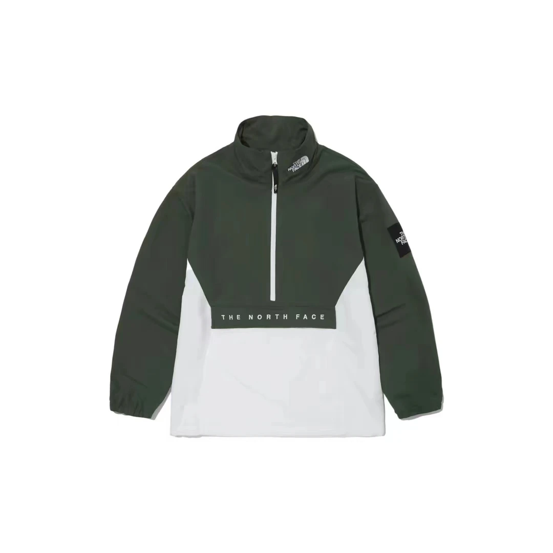 THE NORTH FACE/北面撞色拼接连帽套头男女同款冲锋衣外套
