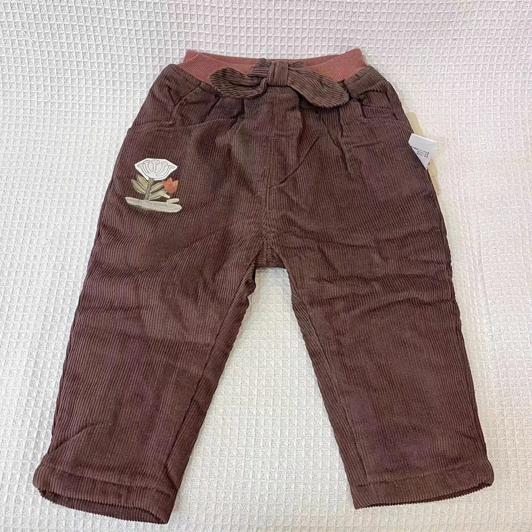 【254#9842854】2023冬季女童新款夹棉裤子