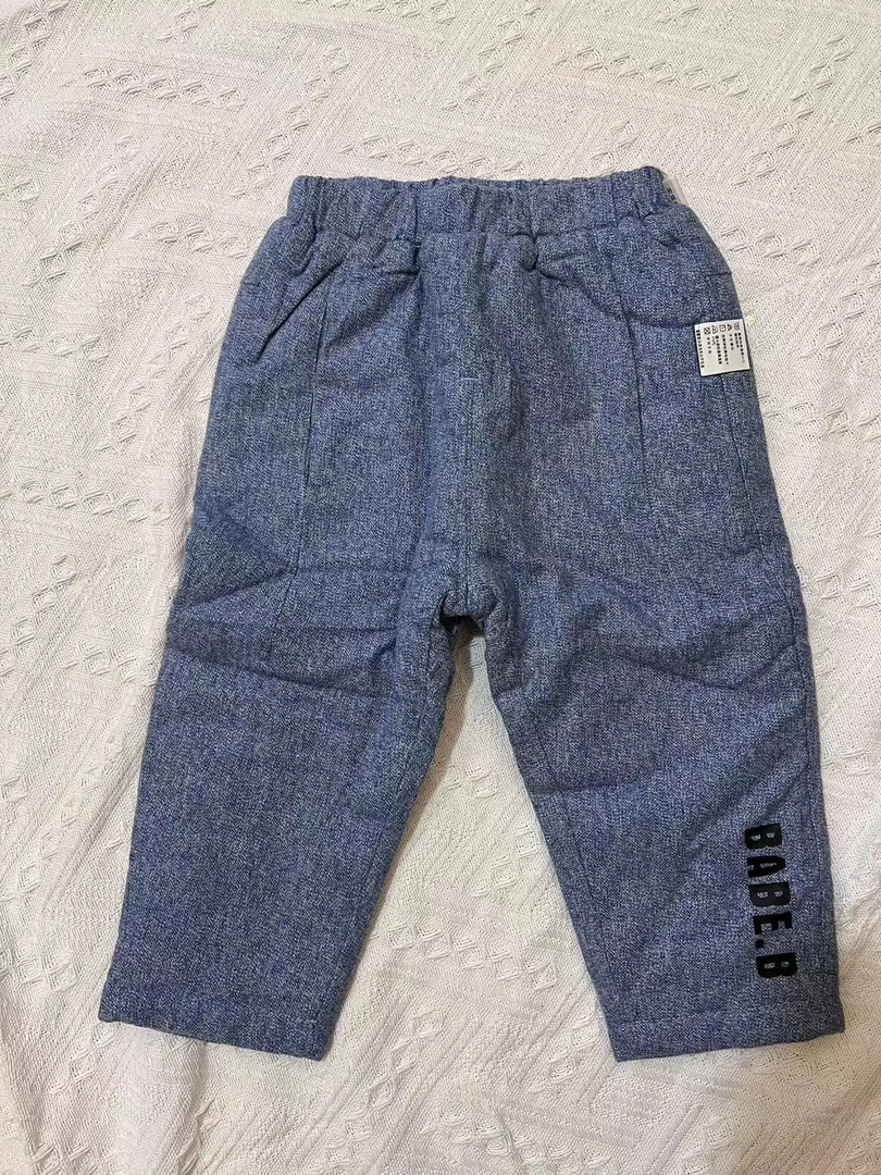 【579#8941850】冬季新款儿童双层夹棉裤子