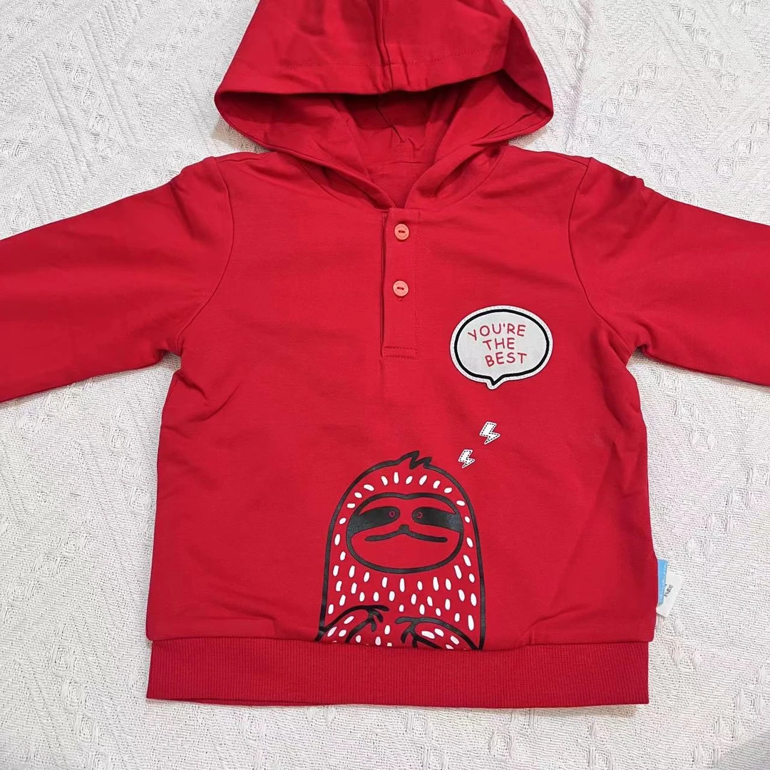 【191#8931169】秋冬季儿童新款双层连帽卫衣