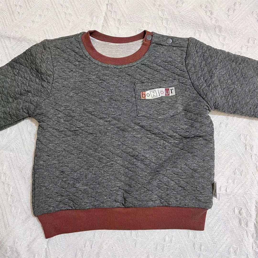 【414#9841161】秋冬季儿童新款双层夹棉卫衣