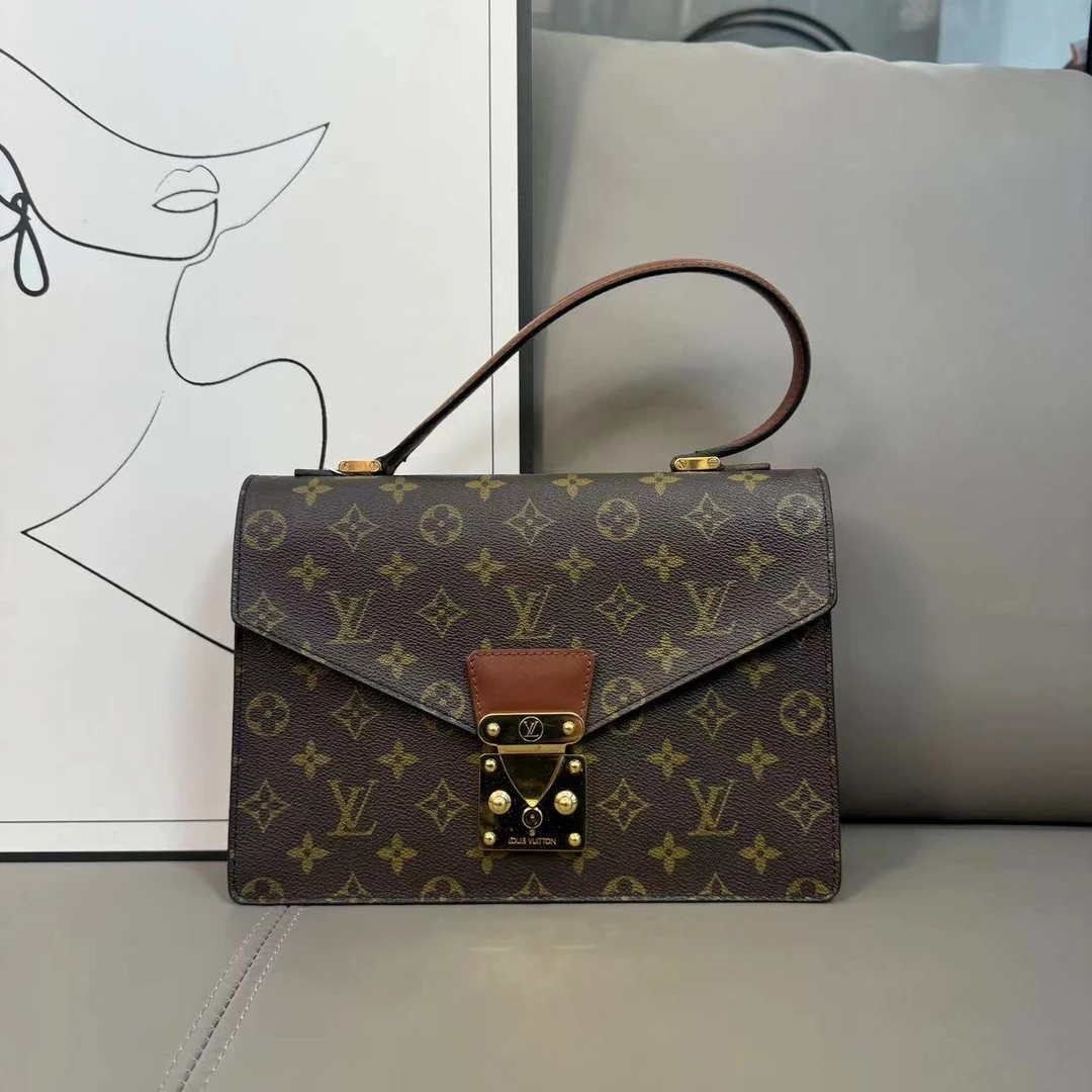 95新 LouisVuitton/路易威登 老花协和广场邮差包/98820434