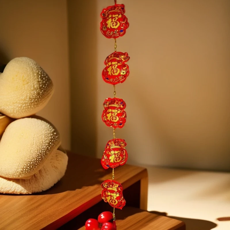 E款【一对】新年福包刺绣挂串春节新款挂饰新年年货