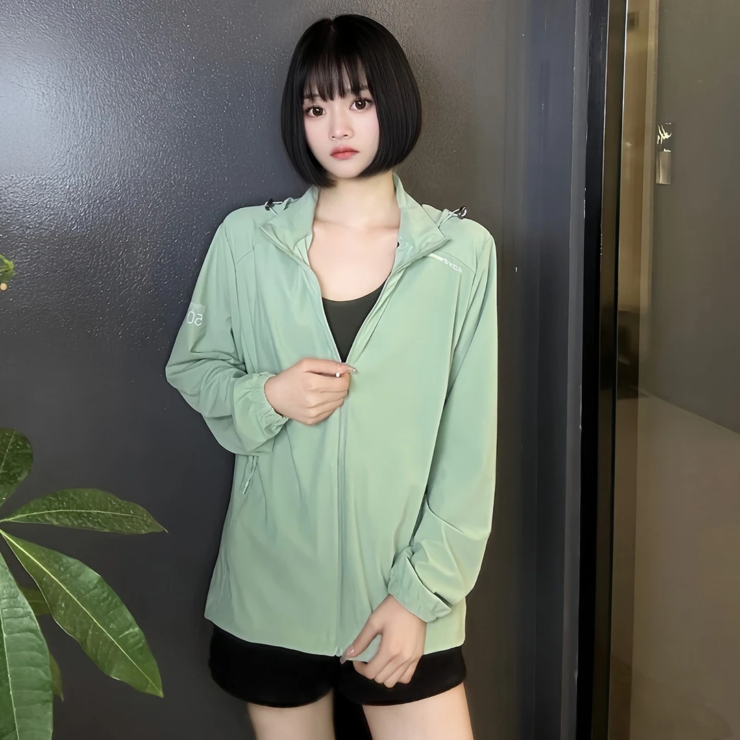 Dipu cool轻盈薄纱丝丝透凉逸尘云端防晒冰感弹力青春女生防晒衣