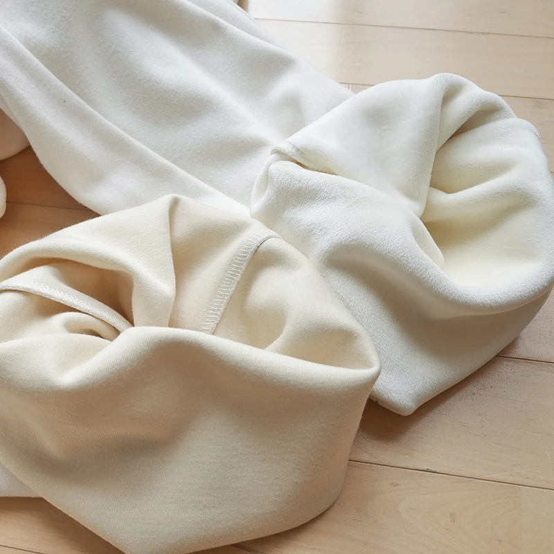 【朵儿studio】“年糕裤”银狐绒！贼拉显瘦！休闲直筒裤 D599