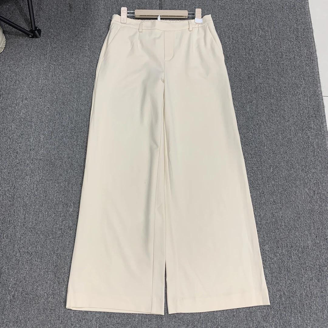 【欧美订单】女士高腰休闲阔腿裤