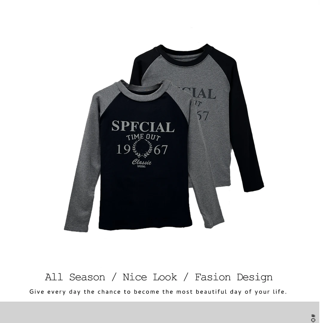 748/938   欧货时尚休闲印花字母百搭修身显瘦长袖     款号#8711