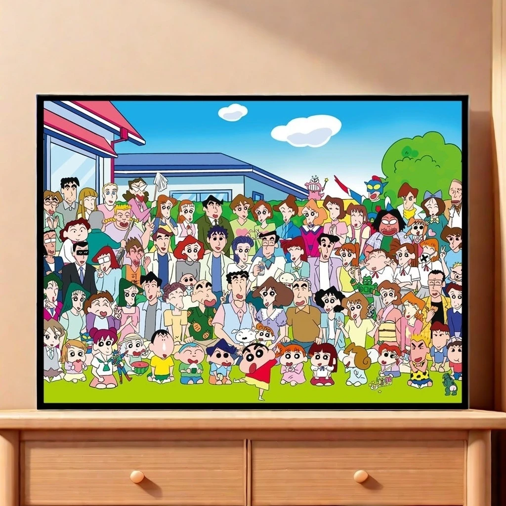 蜡笔小新拼图合集1000片高难度成人益智拼图不含相框