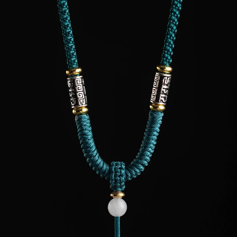 非金属布艺吊坠 六字吊坠绳手工金刚结挂绳男女吊坠佩绳可挂脖