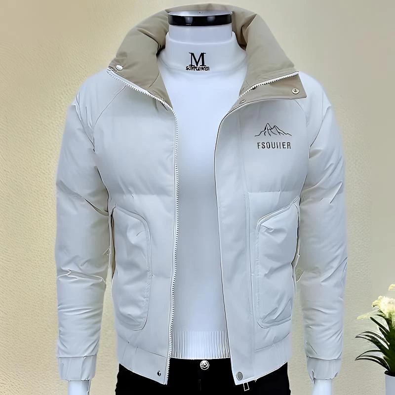 冬季时尚新款男士棉衣韩版修身短款棉服加厚保暖休闲百搭潮流上衣