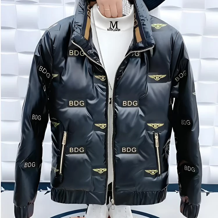 轻薄保暖男款棉服外套亮面免洗韩版修身显瘦时尚百搭男士冬季新款