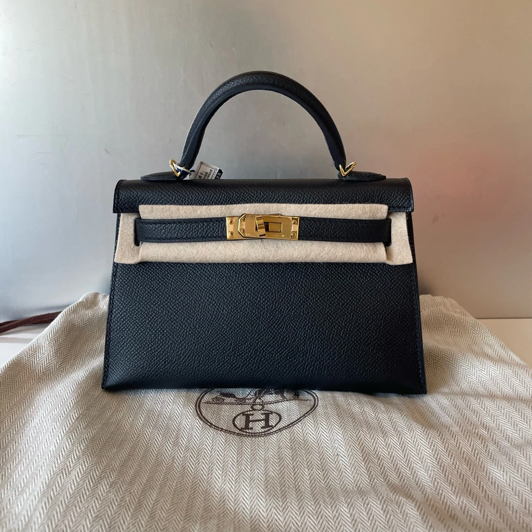 99新 Hermes/爱马仕 爱马仕kelly二代黑金 99新 陈辰奢选