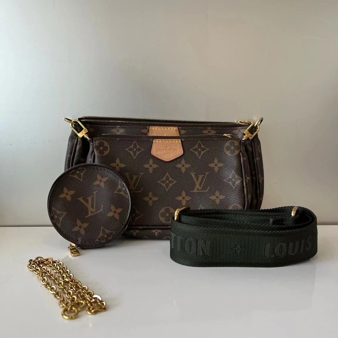 95新 LouisVuitton/路易威登 五合一 绿色肩带 98新 陈辰奢选