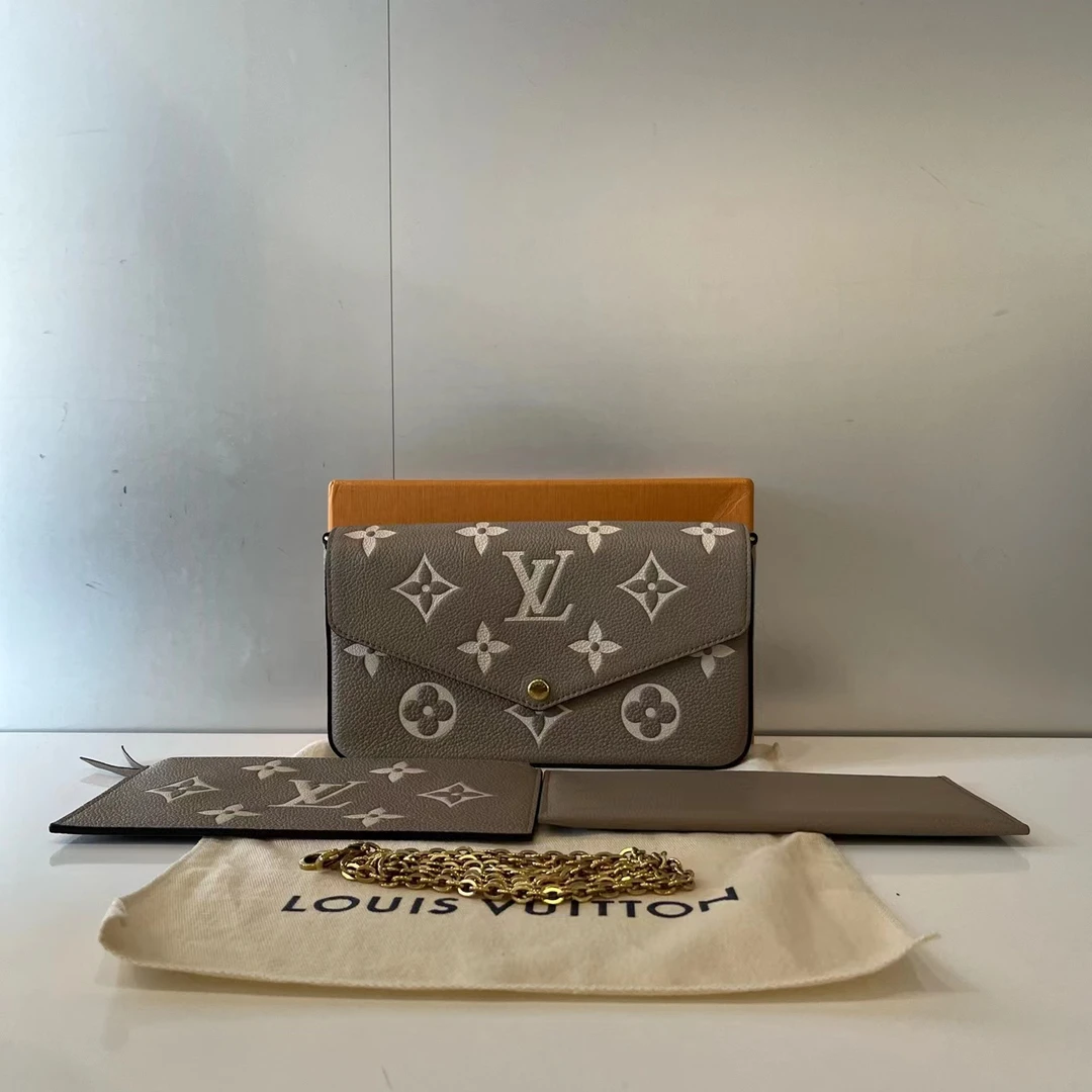 99新 LouisVuitton/路易威登 三合一大象灰包 陈辰奢选
