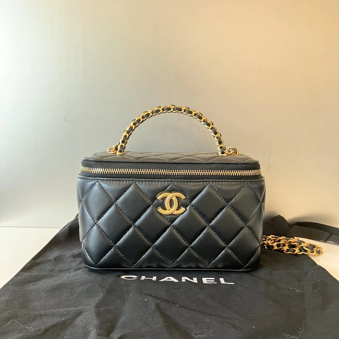 99新 Chanel/香奈儿 香奈儿手柄化妆盒 99新 陈辰奢选