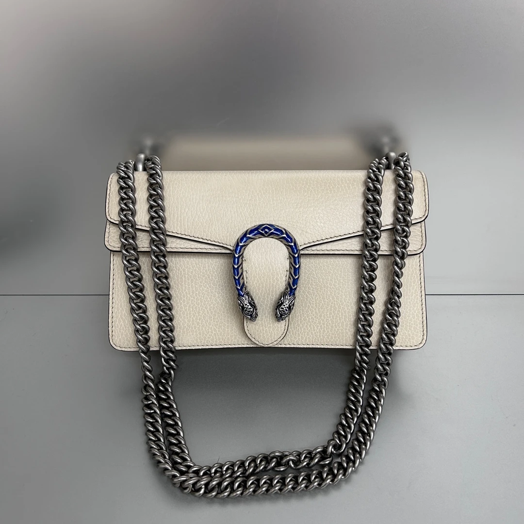 99新 GUCCI/古驰 酒神中号白色 99新 陈辰奢选