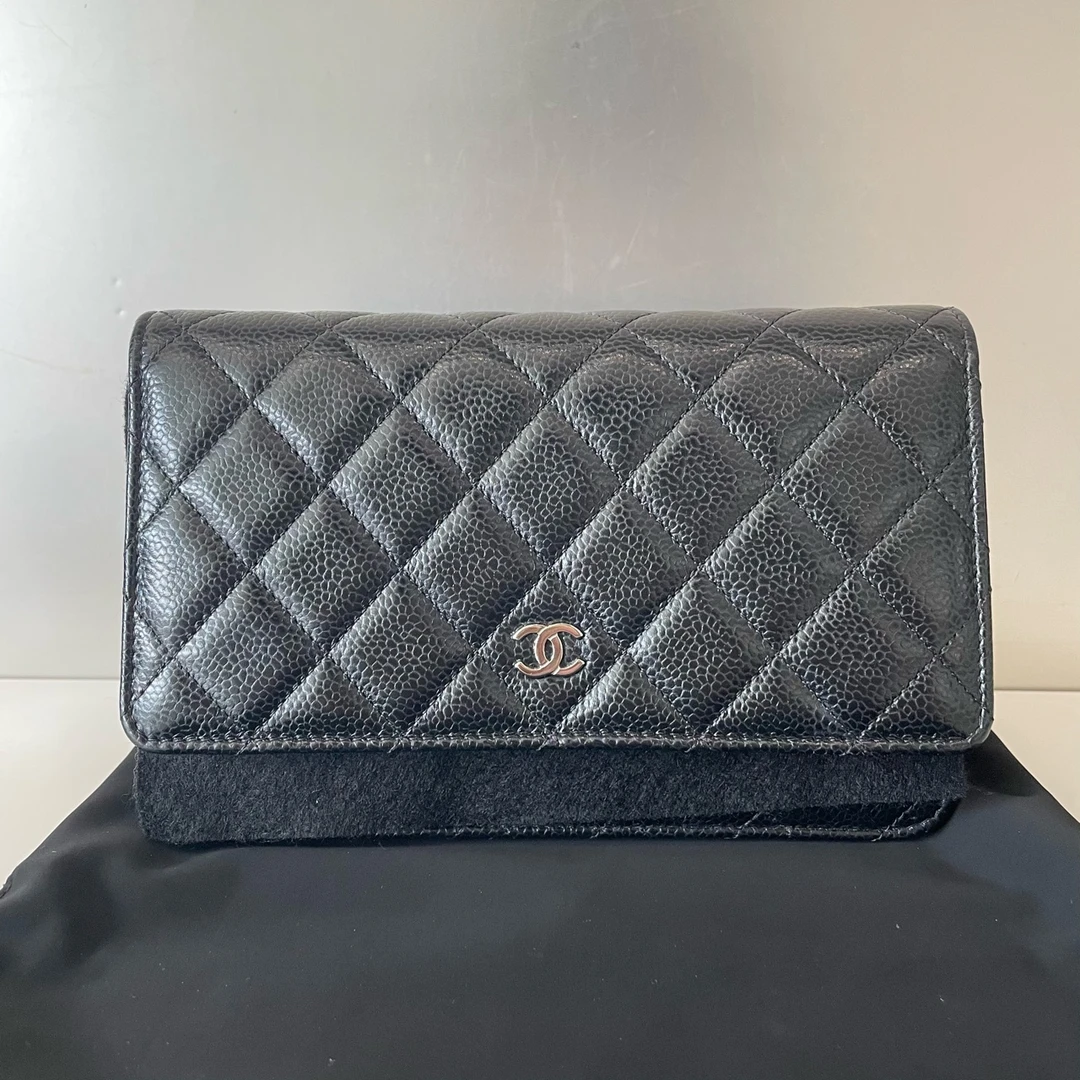 99新 Chanel/香奈儿 发财woc黑银 99新 陈辰奢选