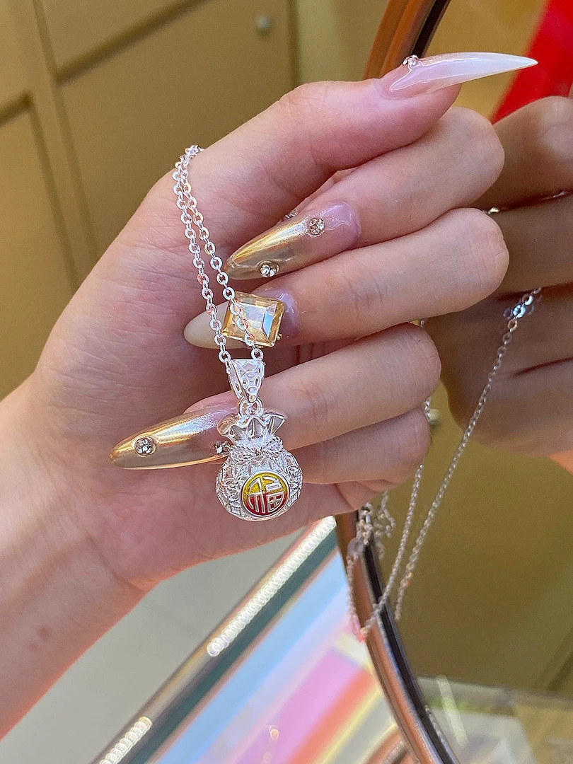 坠链均925银 S925银 福袋葫芦幸运加持项链