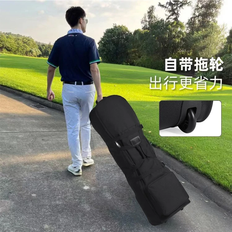 便携户外高尔夫球包收纳带滑轮飞机旅行托运运输航空套包防水耐磨