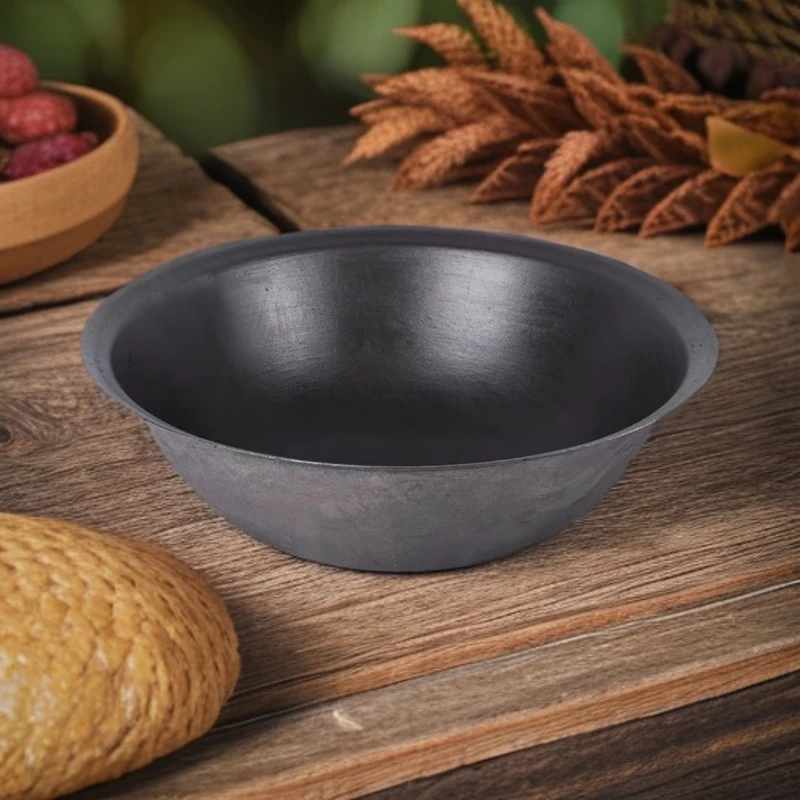 老式铸铁锅无耳传统农村大铁锅家用加厚生铁锅正品大锅地锅