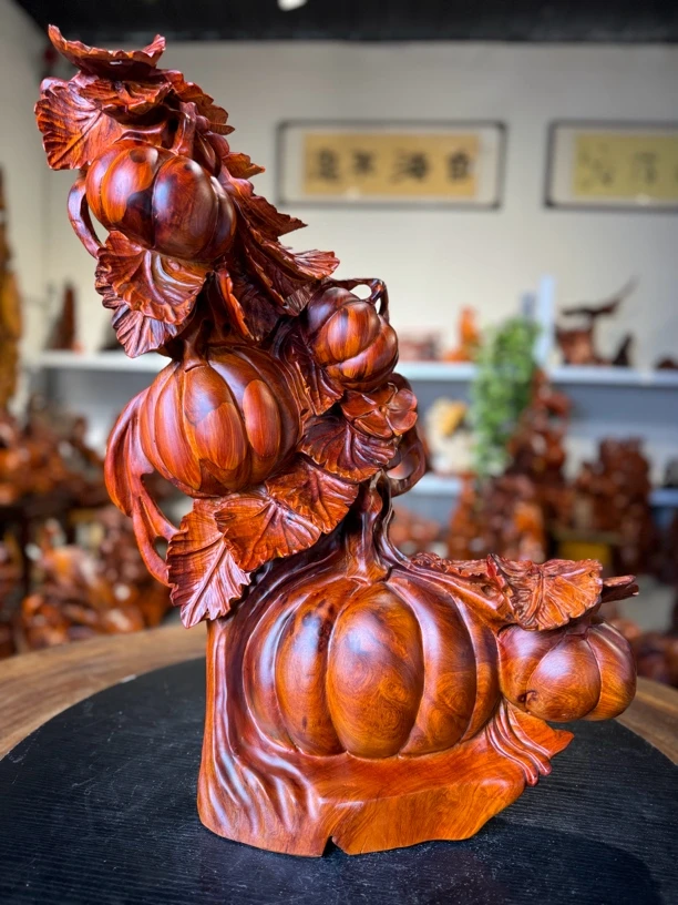 缅花顶呱呱五福临门摆件家居装饰品