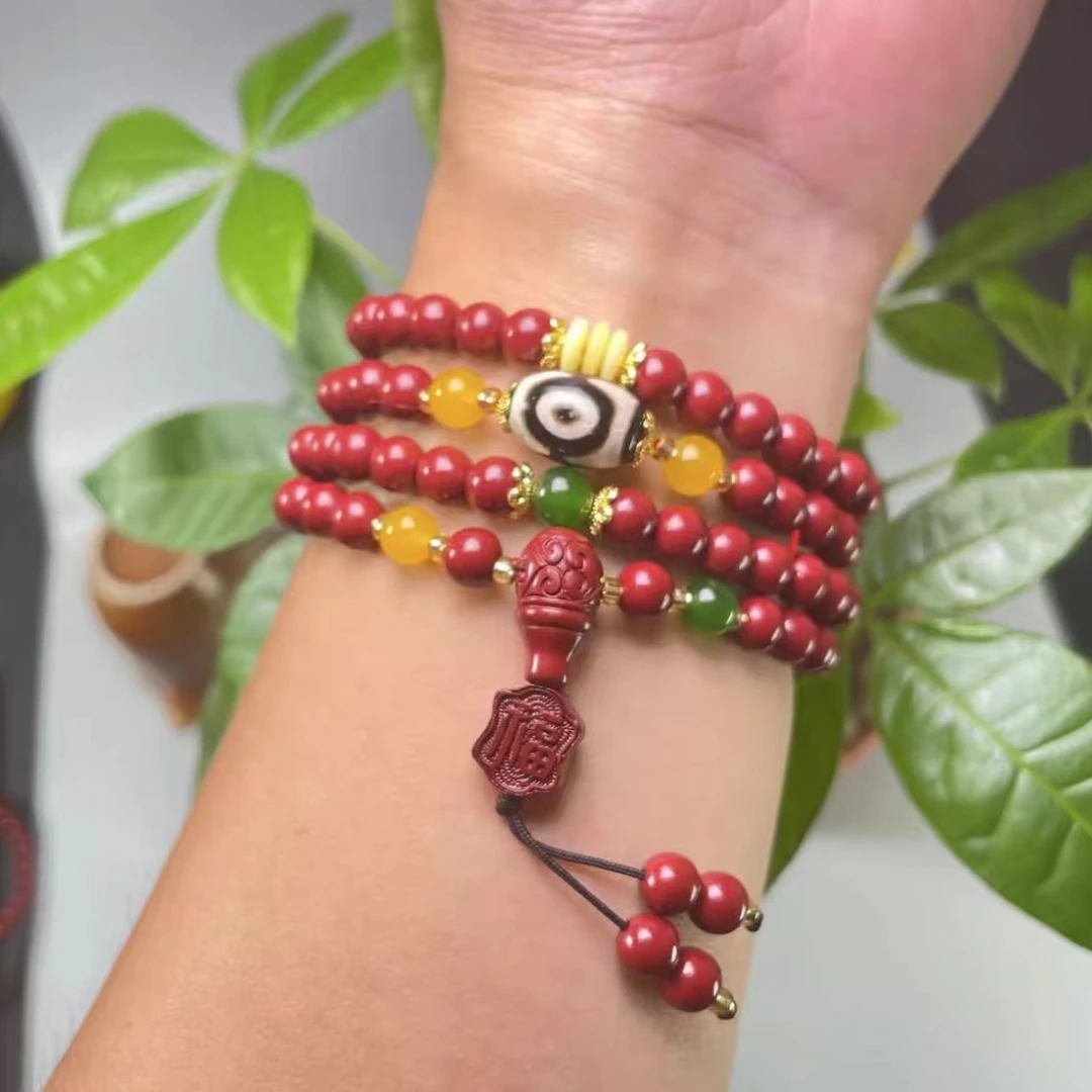 非金属珐琅手链 念珠转运珠挂饰