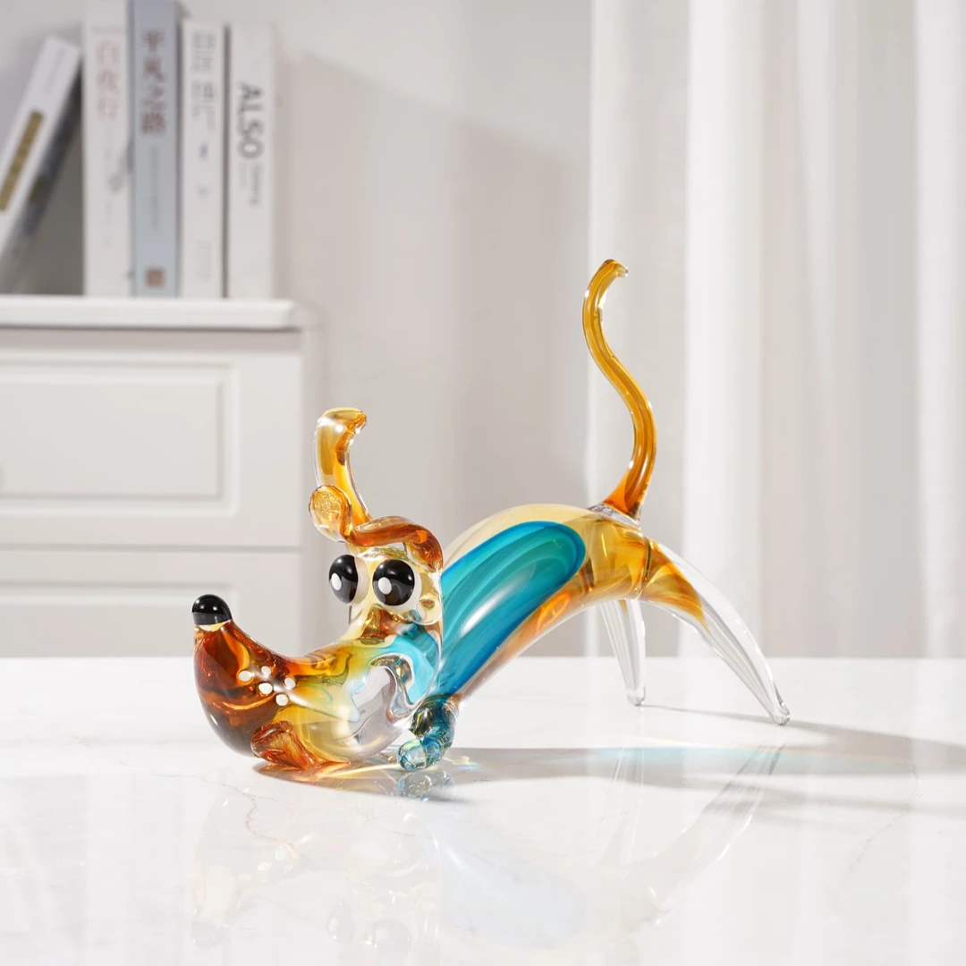 SH手工琉璃摆件【大号趴趴狗】纯手工 卡通狗 客厅茶几家居软装