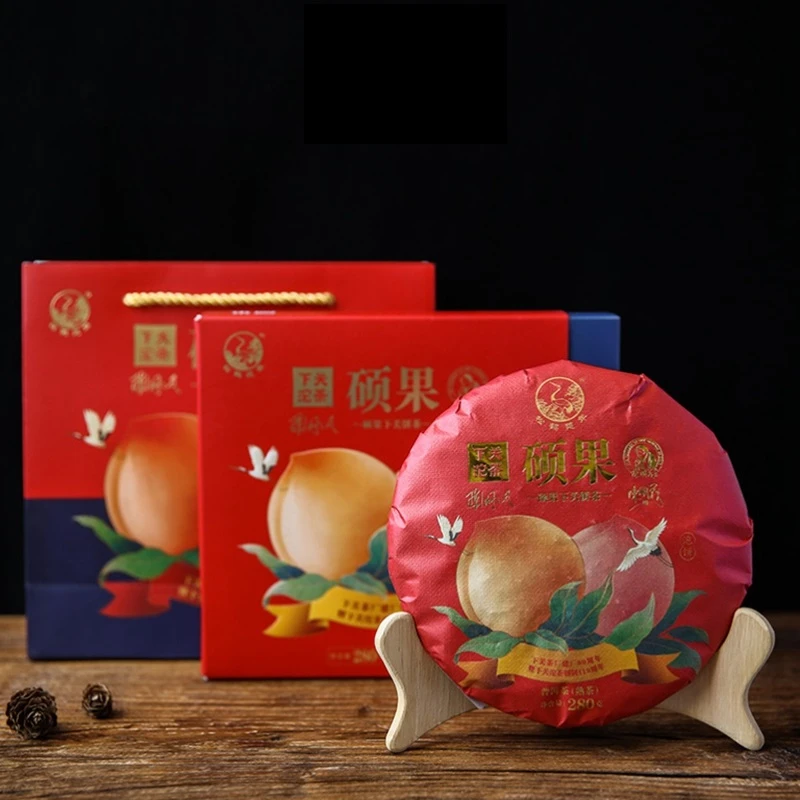 云南 下关 2021年 普洱 硕果饼茶 熟饼 泡饼 280克1片