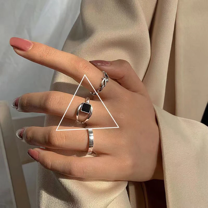 合金戒指 衣号店 主播自留戒指 指环小众简约个性时尚气质