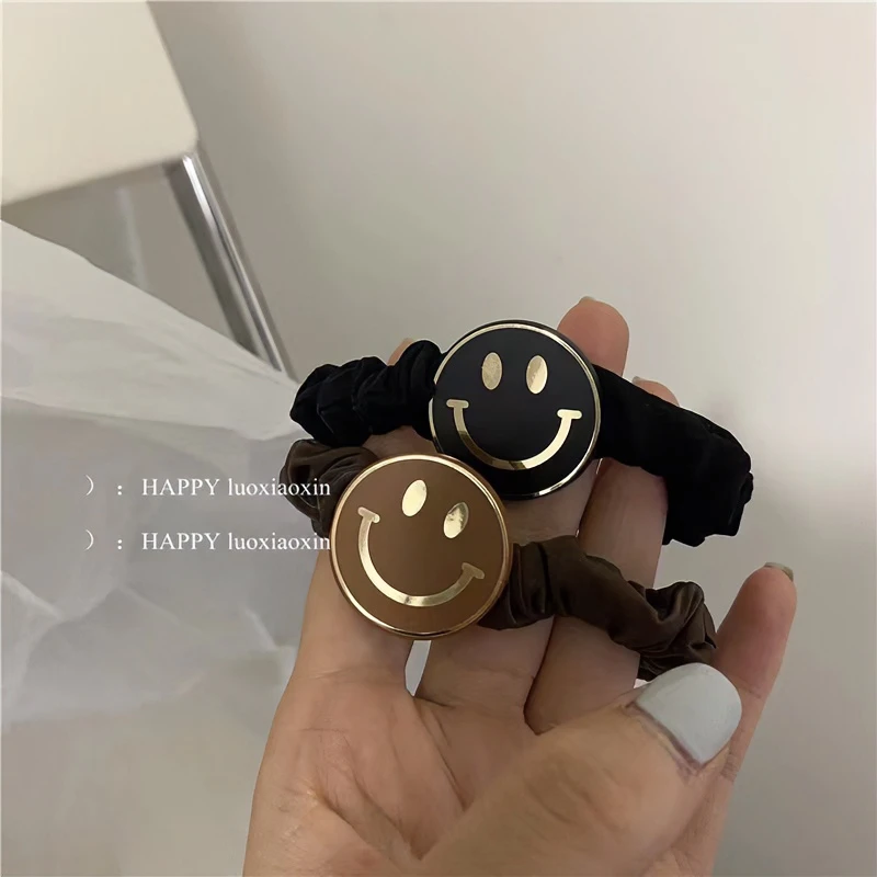 非金属发饰 【衣号店】泡菜国笑脸发圈